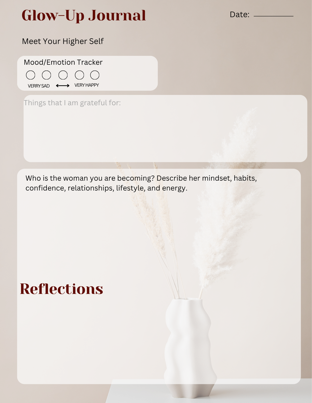 Crimson Glow-Up Journal