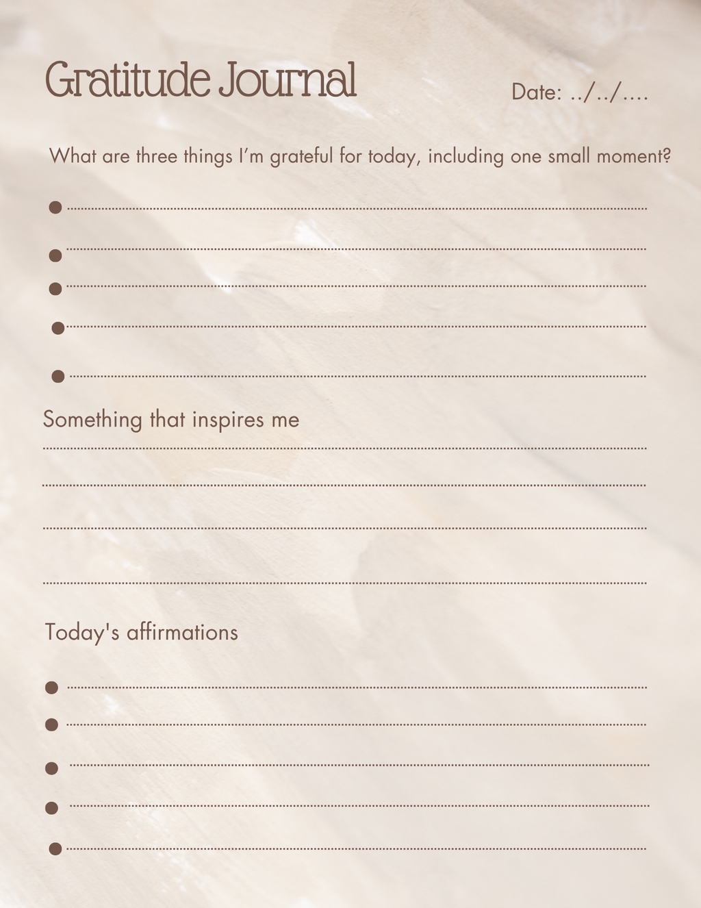 Gratitude Journal