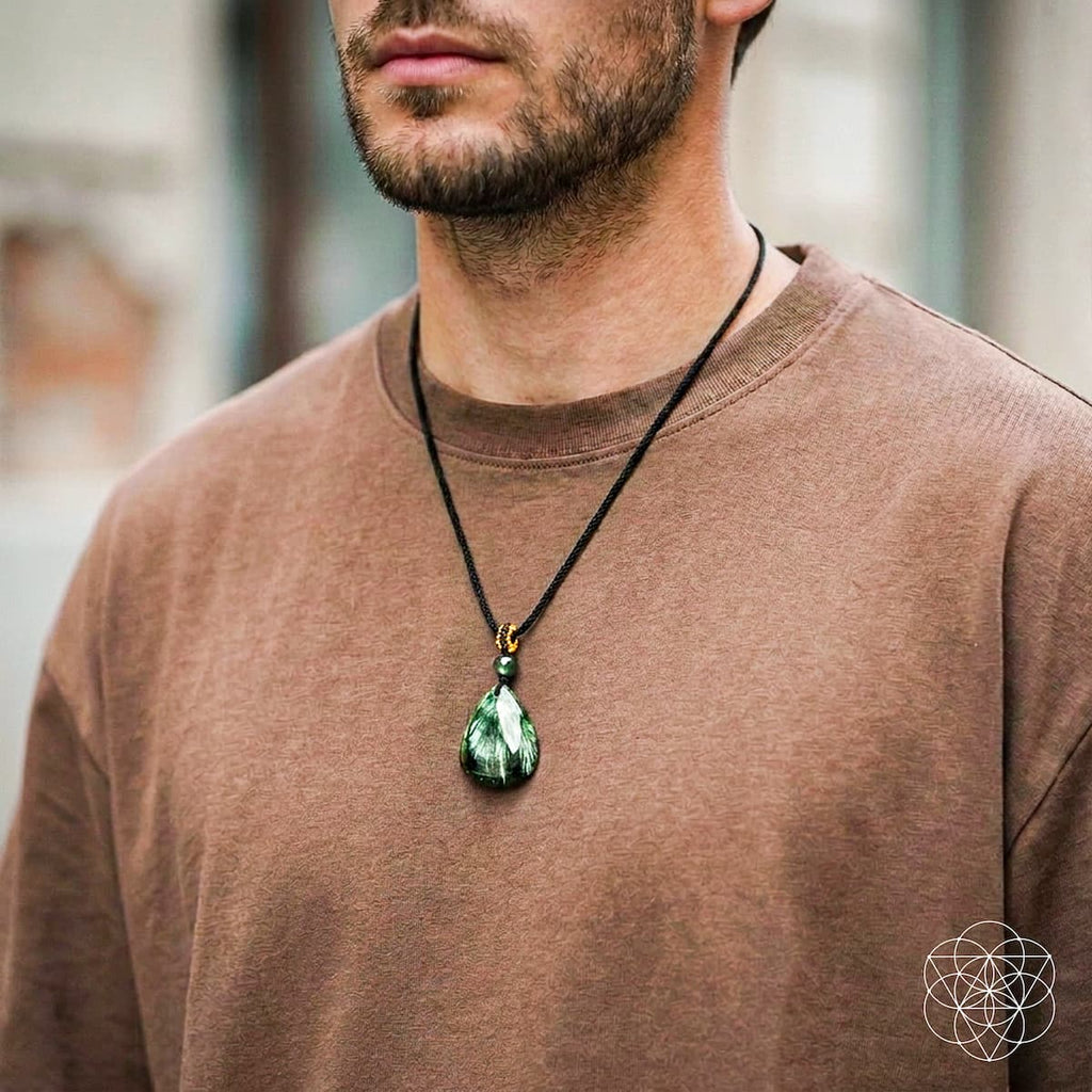 The Angel by My Side – Rare Seraphinite Pendant